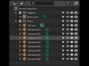 simple binoculars Modello 3D