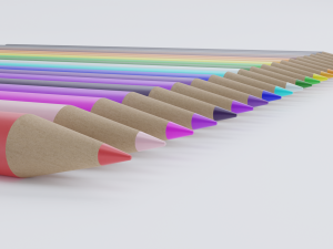 pencil crayons 3Dモデル
