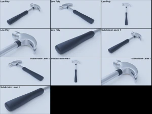 martello di metallo Modello 3D