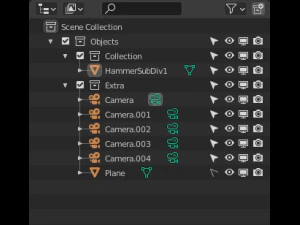 martello di metallo Modello 3D