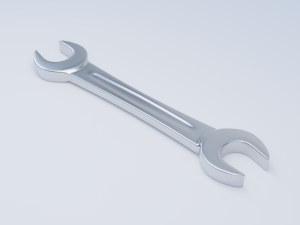 double open ended wrench Modelo 3D