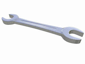 double open ended wrench Modèle 3D