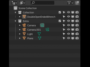 double open ended wrench Modèle 3D
