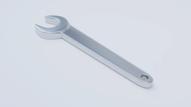 open ended wrench 3D Model .c4d .max .obj .3ds .fbx .stl .blend 