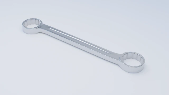 double ended box wrench 3D Model .c4d .max .obj .3ds .fbx .stl .blend 