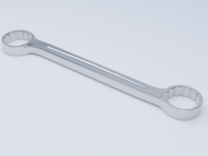 double ended box wrench Model 3D