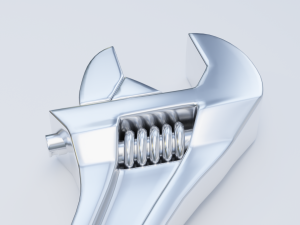 adjustable wrench Model 3D