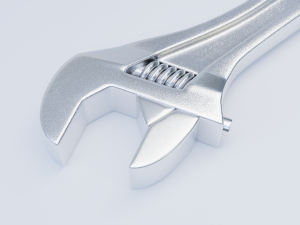 adjustable wrench Model 3D