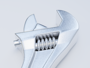 adjustable wrench Model 3D