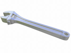 adjustable wrench Model 3D