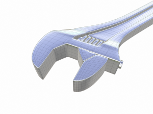 adjustable wrench Model 3D