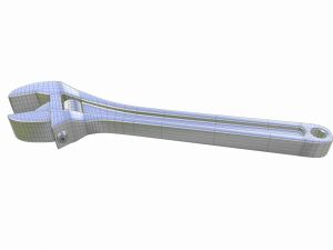adjustable wrench Model 3D