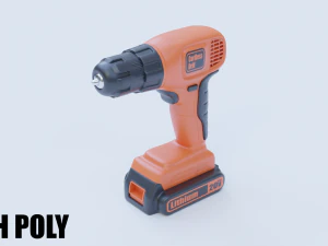 furadeira sem fio Modelo 3D