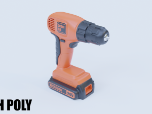 cordless drill 3D मॉडल