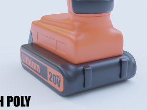 cordless drill 3D मॉडल