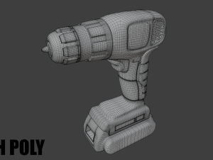 cordless drill 3D मॉडल