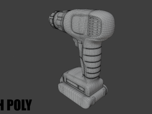 cordless drill 3D मॉडल