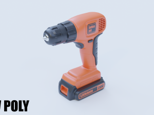 cordless drill 3D मॉडल