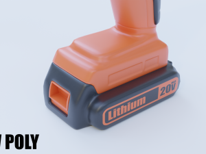 cordless drill 3D मॉडल