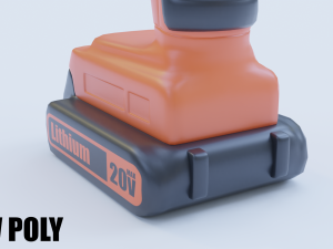 cordless drill 3D मॉडल