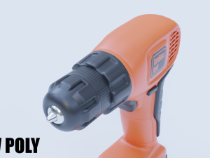cordless drill 3D मॉडल