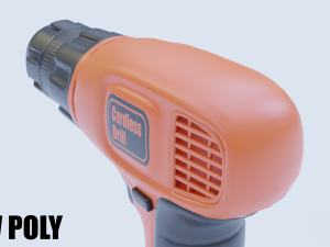 cordless drill 3D मॉडल