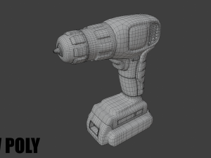 cordless drill 3D मॉडल