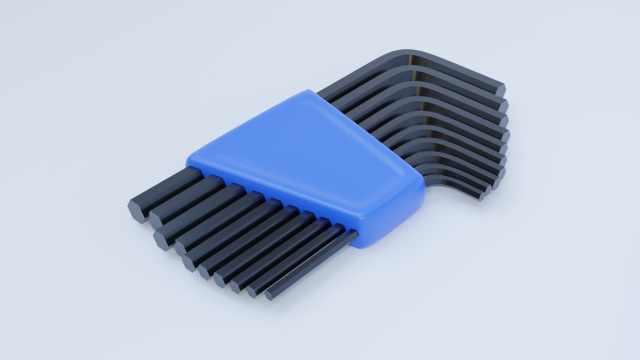allen keys 3D Model .c4d .max .obj .3ds .fbx .stl .blend 