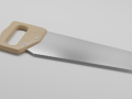 wooden hand saw 3D Model
