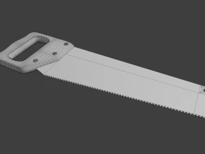 wooden hand saw 3D Model