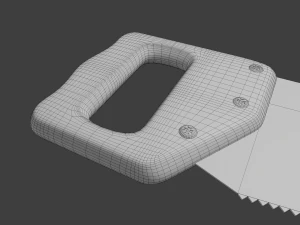 wooden hand saw 3D Model
