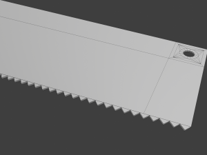 wooden hand saw 3D Модель