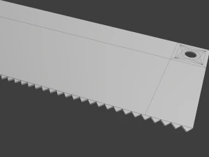 wooden hand saw 3D Model