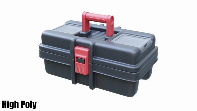 도구 상자 3D 모델 .c4d .max .obj .3ds .fbx .stl .blend 