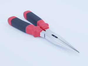 needle nose pliers Modello 3D