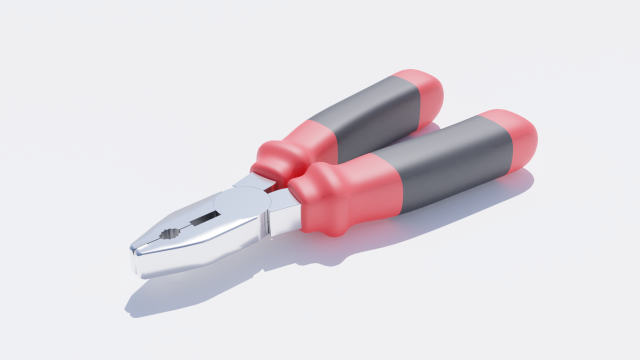 pliers Model 3D .c4d .max .obj .3ds .fbx .stl .blend 