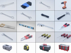 колекція інструментів і верстаків 3D Модель