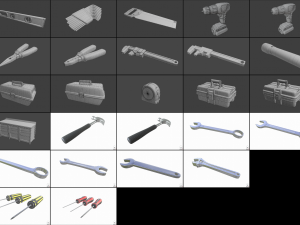 tools and workbench collection 3D Model