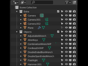 колекція інструментів і верстаків 3D Модель