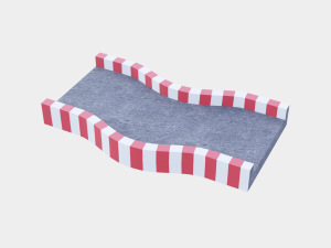 racetrack segments collection 3D Model