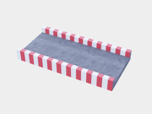 racetrack segments collection 3D Model