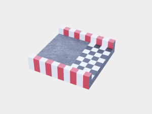 racetrack segments collection 3D Model