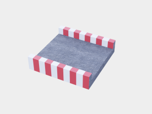 racetrack segments collection 3D Model