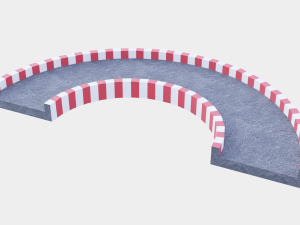 racetrack segments collection 3D Model