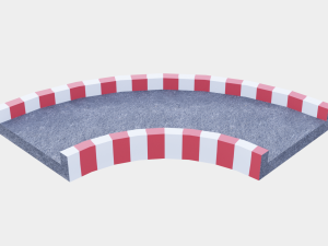 racetrack segments collection 3D Model