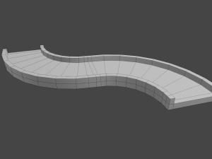 racetrack segments collection 3D Model