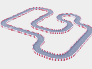 racetrack segments collection 3D Model