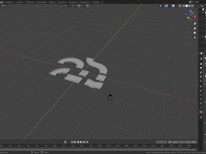 racetrack segments collection 3D Model