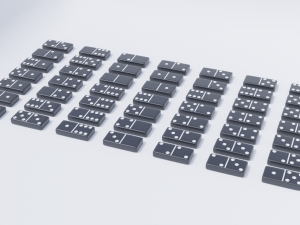 domino tile collection 3D Model