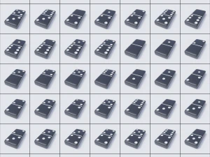 domino tile collection 3D Model